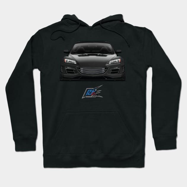 mazda rx8 wide Hoodie by naquash